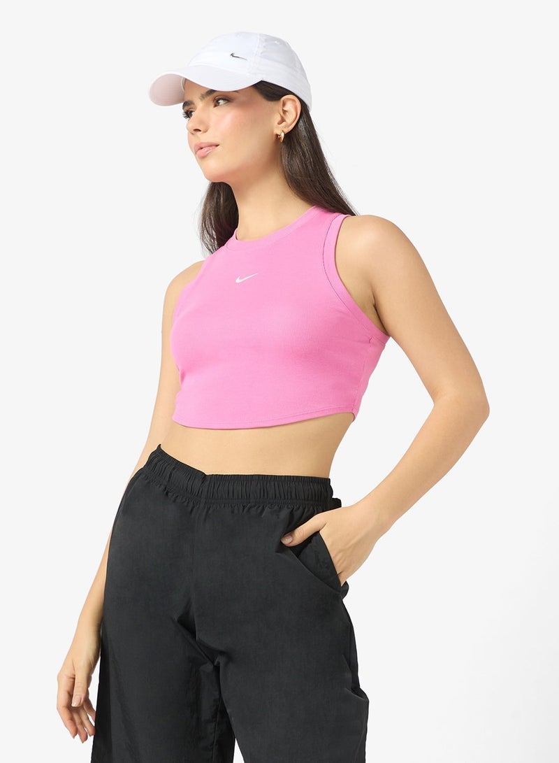 Nike Nsw Essential Ribbed Crop Tank - Image 1